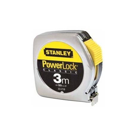 Flessometro PowerLock - 3 m - larghezza nastro 1,27 cm - Stanley