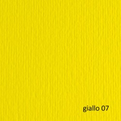 Cartoncino Elle Erre - 50 x 70 cm - 220 gr - giallo 107 - Fabriano - blister 20 fogli