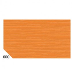 Carta crespa - 50 x 250 cm - 48 gr - arancione 600 - Rex Sadoch - conf.10 rotoli