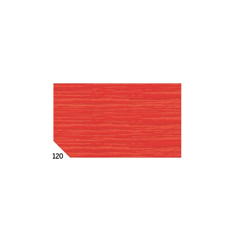 Carta crespa - 50 x 250 cm - 48 gr/m2 - rosso 120 - Rex Sadoch - conf.10 rotoli