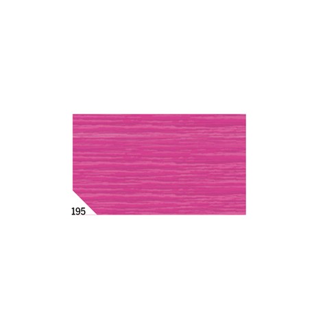 Carta crespa - 50 x 250 cm - 48 gr/m2 - fucsia 195 - Rex Sadoch - conf. 10 rotoli