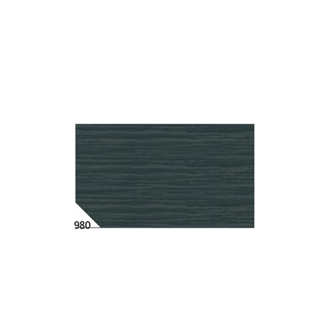 Carta crespa - 50 x 250 cm - 48 gr - nero 980 - Rex Sadoch - conf. 10 rotoli