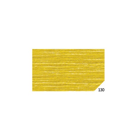 Carta crespa - 50 x 150 cm - 80 gr - oro metal 130 - Rex Sadoch - conf.10 rotoli