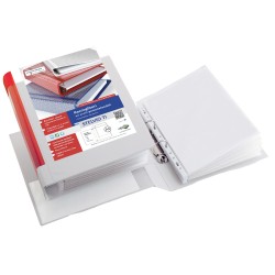 Raccoglitore personalizzabile Stelvio TI - 2 anelli a Q 65 mm - dorso 9 cm - 22x30 cm - bianco - Sei Rota