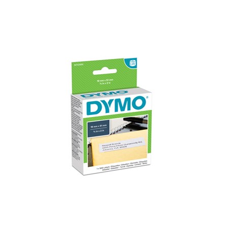 Rotolo 500 etichette LW 113550 - 19 x 51 mm -carta - multiuso - removibile - bianco - Dymo