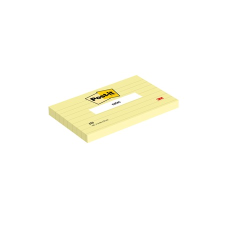 Blocco foglietti - 635 - a righe - 76 x 127 mm - giallo Canary - 100 fogli - Post it