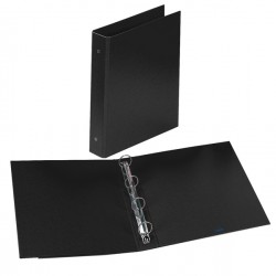 Raccoglitore Europa - 22 x 30 cm - 4 anelli tondi 50 mm - dorso 6 cm - nero - Favorit