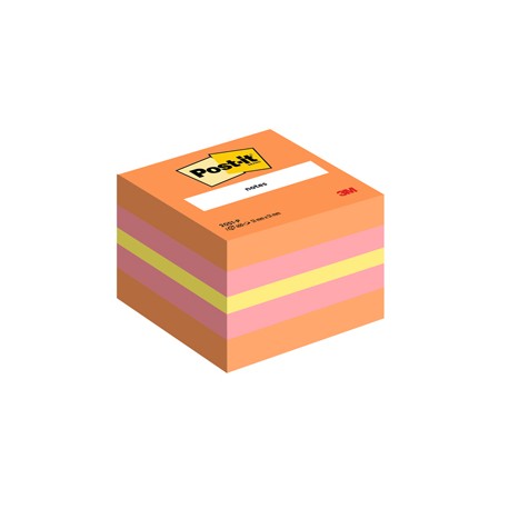 Blocco foglietti Minicubo - 2051-P - 51 x 51 mm - 72 gr - colori assortiti - 400 fogli - Post it®