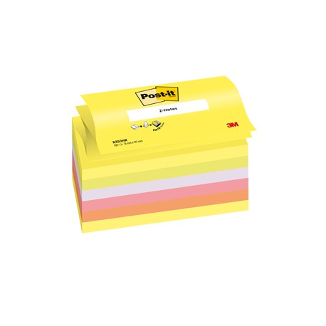 Blocco Post it® Super Sticky Z Notes - R350NR - 76 x 127 mm - assortiti neon - 100 fogli - Post it®