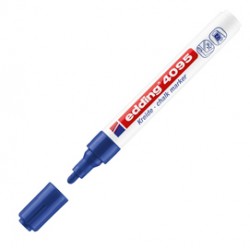 Marcatore a gesso liquido 4095 - punta tonda - da 2 a 3mm - blu - Edding