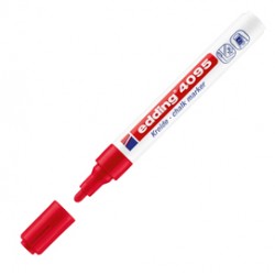 Marcatore a gesso liquido 4095 - punta tonda - da 2 a 3mm - rosso - Edding