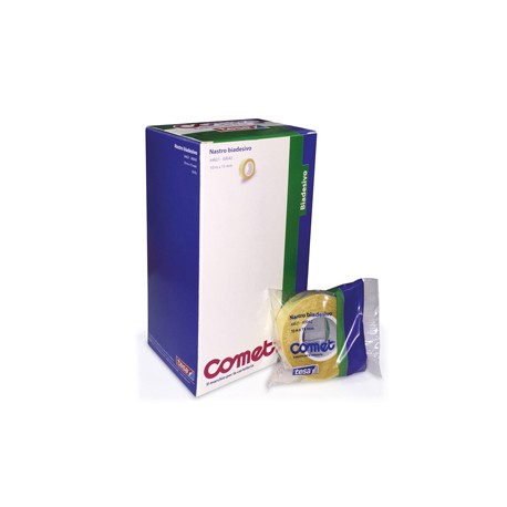 Nastro biadesivo - 15 mm x 10 m - PP - trasparente - Comet