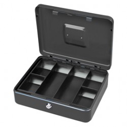 Cassetta portavalori Secur - 15 x 11 x 7 cm - grigio - Metalplus