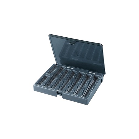 Vaschetta portamonete Aroka con coperchio - 23 x 19 x 7 cm - grigio - Metalplus