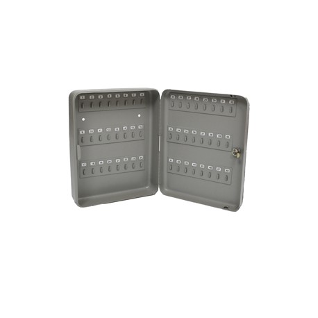 Cassetta portachiavi da muro - 30 x 24 x 7 cm - 48 posti - grigio antracite - Metalplus