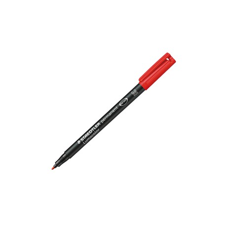 Pennarello Lumocolor Permanent 317 - punta 1,0mm - rosso - Staedtler