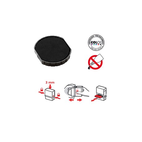 Tampone di ricambio E/PSP40 per Pocket Stamp Plus 40 - nero - Colop