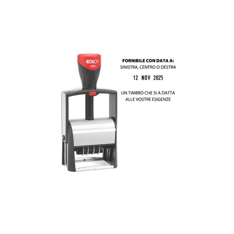 Timbro Datario Classic Line 2660 - autoinchiostrante - 37 x 58 mm - 7 righe - Colop