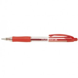 Penna a sfera a scatto Easy gel - tratto 0,5mm - rosso - Tratto