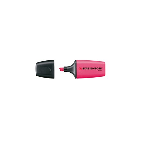 Evidenziatore Boss Mini - punta a scalpello -  tratto 2 - 5 mm - rosa 56 - Stabilo