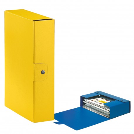 Scatola progetto Eurobox - dorso 8 cm - 25x35 cm - giallo - Esselte