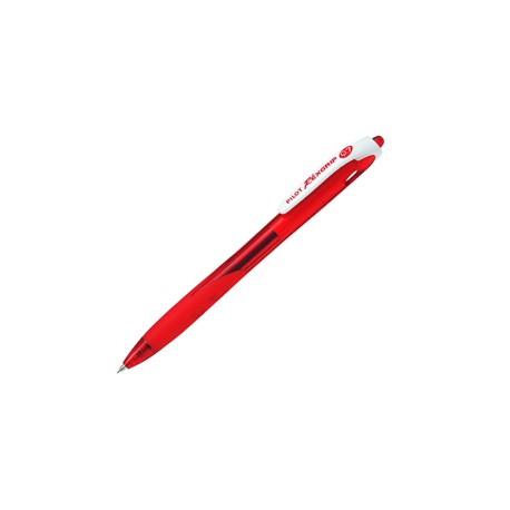Penna a sfera a scatto Rexgrip - punta 0,7mm - rosso - Pilot