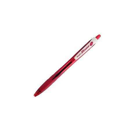 Penna a sfera a scatto Rexgrip - punta 1,0mm - rosso - Pilot