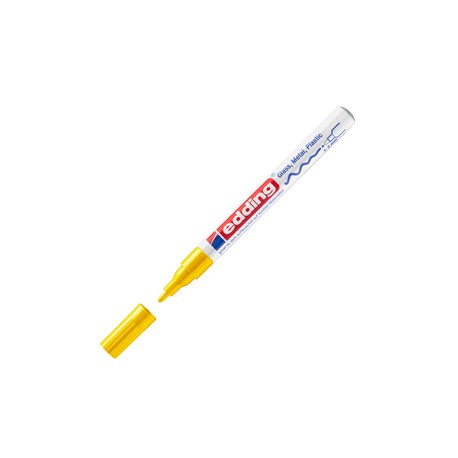 Marcatore permanente a vernice 751 - punta tonda fine - da 1 a 2 mm - giallo - Edding