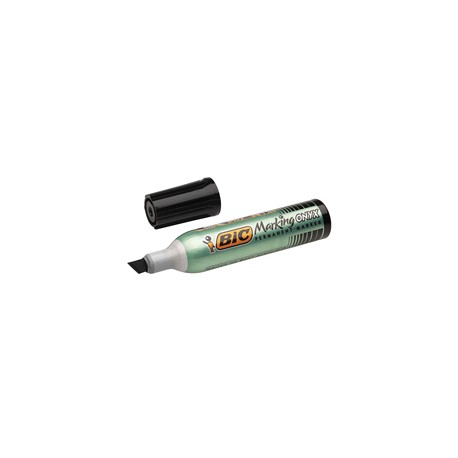 Marcatore permanente Marking Onyx - punta scalpello 2,70-6,20mm - nero - Bic - conf. 12 pezzi