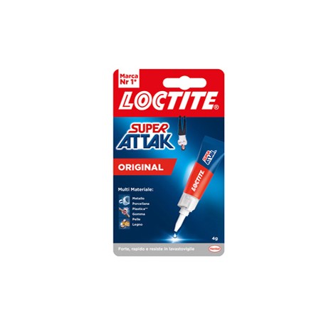 Colla Super Attak Original - 4 gr - trasparente - Loctite