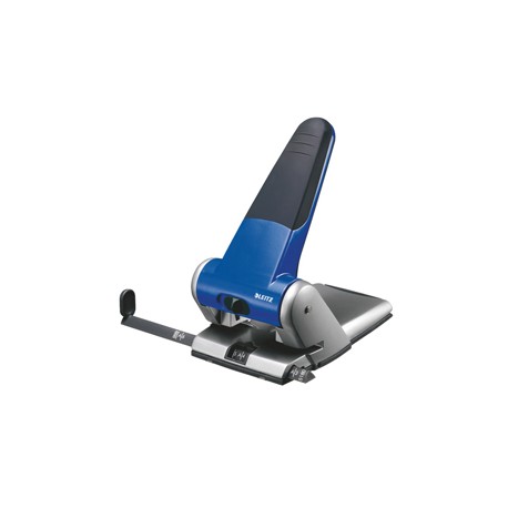 Perforatore 5180 - passo 8 cm - max 65 fogli - 2 fori - blu - Leitz