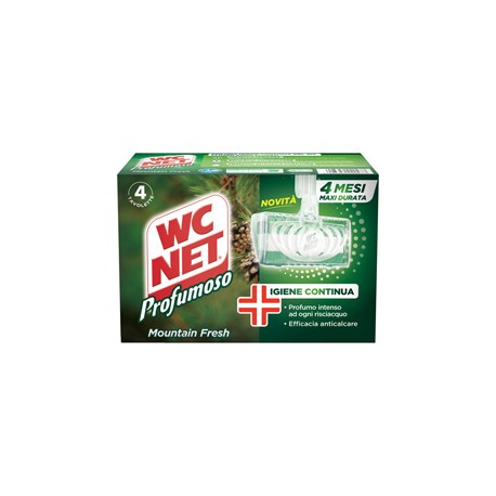 Tavoletta Profumoso Mountain Fresh - WC Net - 4 gabbiette da 34 gr