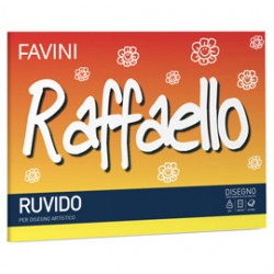 Album Raffaello - 24 x 33 cm - 100gr - 20 fogli - ruvido - Favini