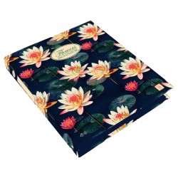 Raccoglitore Nature Flowers - A4 - 27x32cm - 4anelli - dorso 4cm - Pigna