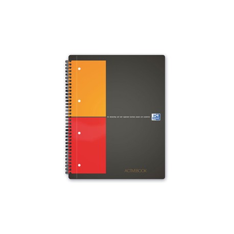 Blocco spiralato International Activebook - 5mm con margine - 240 x 297mm - 80gr - 80 fogli - Oxford