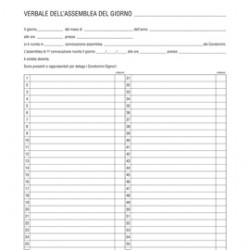 Registro verbali assemblea condominio - 31 x 24,5cm - 96 fogli - Edipro