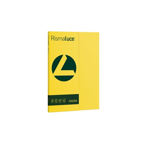 Carta RISMALUCE SMALL A4 200gr 50fg giallo sole 53 FAVINI