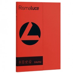 Carta Rismaluce Small - A4 - 200 gr - scarlatto 61 - Favini - conf. 50 fogli