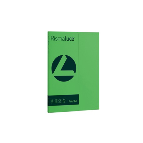 Carta Rismaluce Small - A4 - 200 gr - verde 60 - Favini - conf. 50 fogli