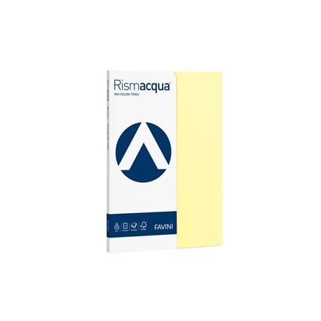 Carta Rismacqua Small - A4 - 200 gr - mix 5 colori - Favini - conf. 50 fogli