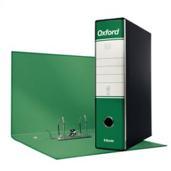 Registratore Oxford G85 - dorso 8 cm - protocollo 23 x 33 cm - verde - Esselte