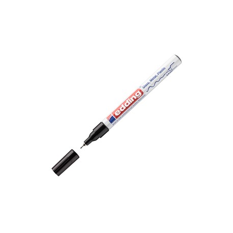 Marcatore permanente a vernice 780 - punta tonda extra fine - 0,8 mm - nero  - Edding