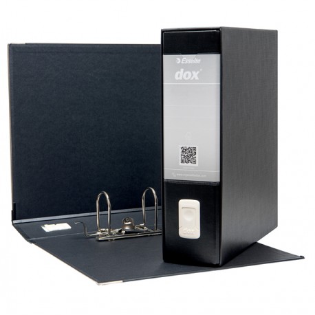 Registratore Dox 1 - dorso 8 cm - commerciale 23 x 29,7 cm - nero - Esselte Dox