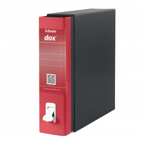 Registratore Dox 1 - dorso 8 cm - commerciale 23 x 29,7 cm - rosso - Esselte Dox