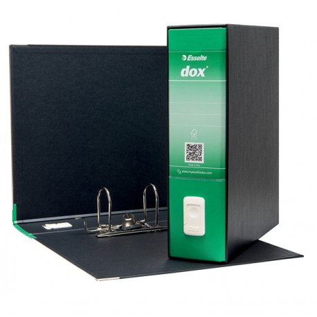 Registratore Dox 1 - dorso 8 cm - commerciale 23 x 29,7 cm - verde - Esselte Dox