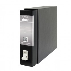 Registratore Dox 2 - dorso 8 cm - protocollo 23x34 cm - nero - Esselte Dox