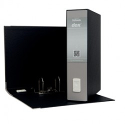 Registratore Dox 2 - dorso 8 cm - protocollo 23x34 cm - grigio chiaro - Esselte Dox