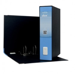 Registratore Dox 2 - dorso 8 cm - protocollo 23x34 cm - azzurro - Esselte Dox