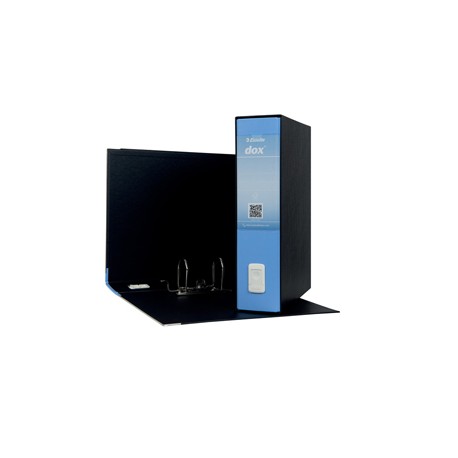 Registratore Dox 2 - dorso 8 cm - protocollo 23x34 cm - azzurro - Esselte Dox