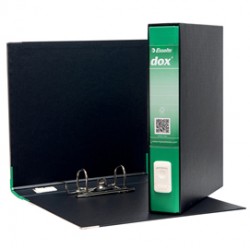 Registratore Dox 4  - dorso 5 cm - commerciale 23x29,7 cm - verde - Esselte Dox
